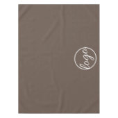 Custom Trade Show Business Logo Brown Tafelkleed (Voorkant)