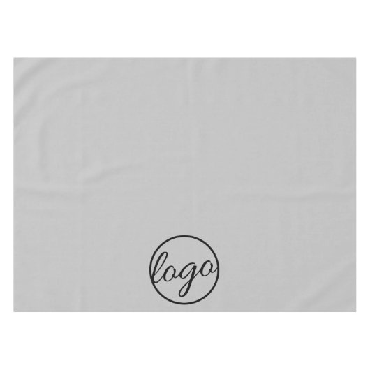 Custom Trade Show Business Logo Light Grey Tafelkleed (Voorkant (Horizontaal))