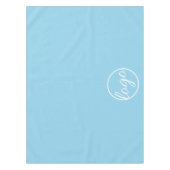 Custom Trade Show Business Logo Sky Blue Tafelkleed (Voorkant)