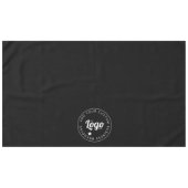 Custom Trade Show Business Logo Zwart Tafelkleed (Voorkant (Horizontaal))