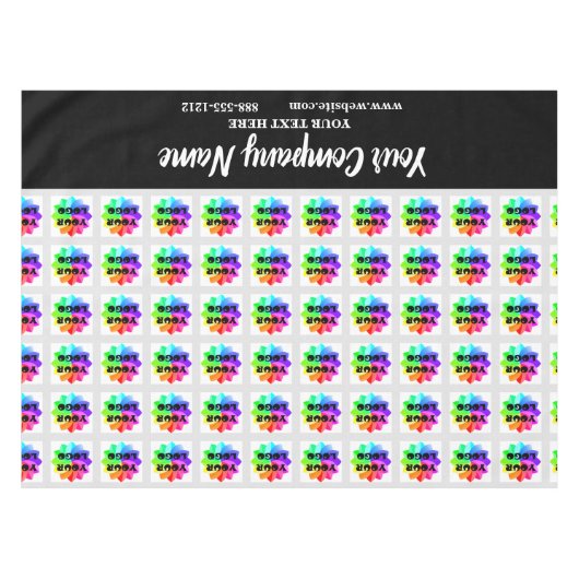 Custom Trade Show Tablecloth Custom Logo Business Tafelkleed (Voorkant (Horizontaal))
