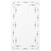 Custom Trade Show zwart-wit merk Logo Tafelkleed (Voorkant)