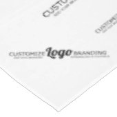 Custom Trade Show zwart-wit merk Logo Tafelkleed (Gekanteld)