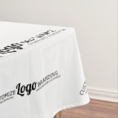 Custom Trade Show zwart-wit merk Logo Tafelkleed (Voorbeeld)
