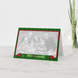 Custom Traditional Christmas Holiday Greeting Kaar Feestdagen Kaart