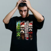 Custom Trash Panda Kerstfeest T-shirt