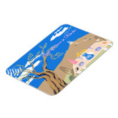 Custom Travel Greek afternoon olive tree scenery  Magneet (Linkerzijde)