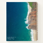 Custom Travel Notitieboek Kauai Hawaii Beach Foto (Achterkant)