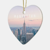 Custom Travel NYC Manhattan New York Keramisch Ornament (Links)