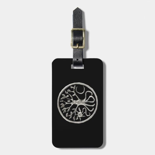 Custom Tree of Life Bagagelabel (Voorkant verticaal)
