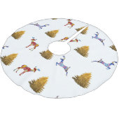 Custom Tree Rok Kleurrijke Kerststemming Kerstboom Rok (Gekanteld)