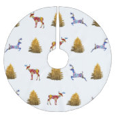 Custom Tree Rok Kleurrijke Kerststemming Kerstboom Rok (Voorkant)