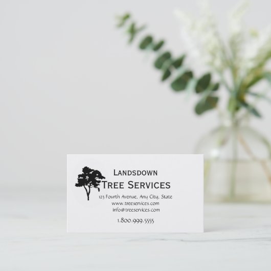 Custom Tree Services-Visitekaartje Visitekaartje (Staand voorkant)