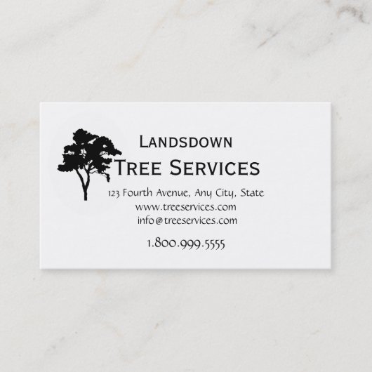 Custom Tree Services-Visitekaartje Visitekaartje (Voorkant)