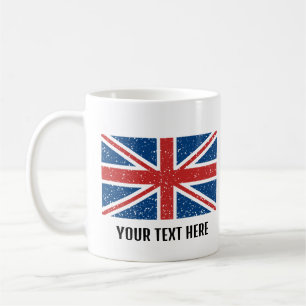 Custom Trendy Britse vlag Koffiemok