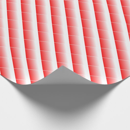 Custom trendy rood en wit kerstcadeau cadeaupapier (Hoek)