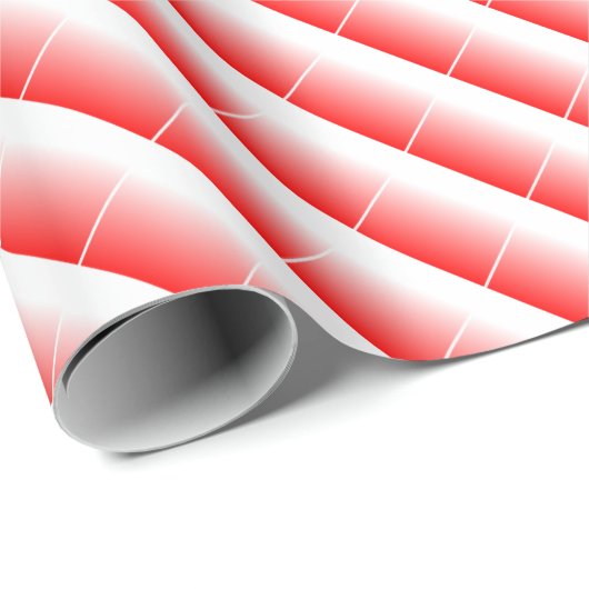Custom trendy rood en wit kerstcadeau cadeaupapier (Rol Hoek)