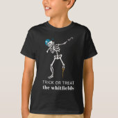 Custom Trick or treat Halloween Dabbing Pirate T-shirt (Voorkant)