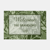 Custom Tropical Welcome Mat (Voorkant)