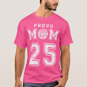Custom Trots Basketbal Moeder Nummer 25 Gepersonal T-shirt (Voorkant)