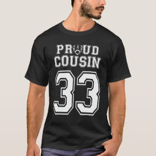 Custom Trots Football Neef Nummer 33 Personalisere T-shirt