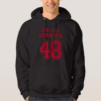 Custom Trots Football Opa Nummer 48 R Persoonlijk Hoodie