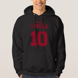Custom Trots Football Uncle Number 10 R Personaliz Hoodie