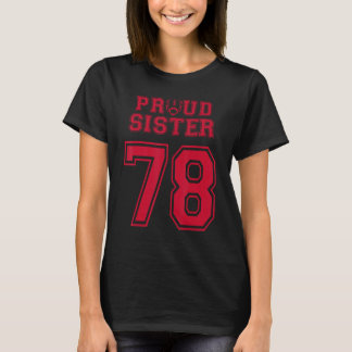 Custom Trots Football Zuster Nummer 78 R Personali T-shirt