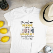 Custom Trots Moeder Foto 2024 Afstuderen T-shirt