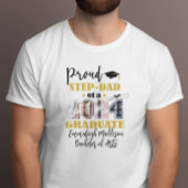 Custom Trots Stap Papa Foto 2024 Afstuderen T-shirt