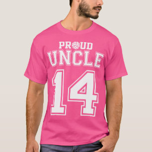 Custom Trots Volleybal Oom Nummer 14 Personaliz T-shirt