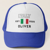  Custom Trucker Cap for Italy Fans, Personalized  (Voorkant)