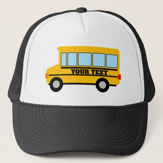Custom trucker hoed voor school bus chauffeur trucker pet (Voorkant)