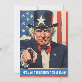 Custom Trump Grappige Bericht voor Happy 50th Birt Kaart