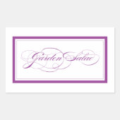 Custom_tuin salade rechthoekige sticker (Voorkant)