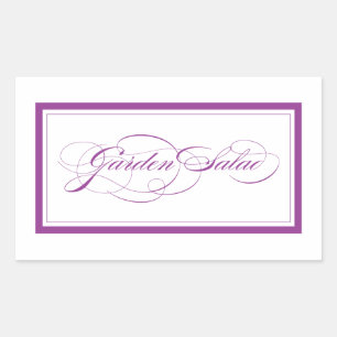 Custom_tuin salade rechthoekige sticker
