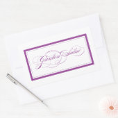 Custom_tuin salade rechthoekige sticker (Envelop)