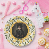 Custom Tulip Flower Boho Birthday Papieren Bordje (Feest)