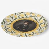 Custom Tulip Flower Boho Birthday Papieren Bordje (Gekanteld)