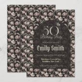 Custom Tulip Themed 5Th Birthday Kaart (Voorkant / Achterkant)