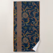 CUSTOM Tumeric + Ginger Swirl Motif Strandlaken (Voorkant)