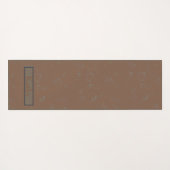 CUSTOM Tumeric + Ginger Swirl Motif Yoga Mat (Achterkant (horizontaal))