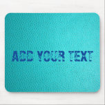 Custom Turquoise Leather Pattern Mousepad Muismat<br><div class="desc">Custom Turquoise Leather Pattern Mousepad</div>