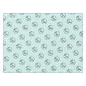 Custom Turquoise Trade Show Logo Business Tafelkleed (Voorkant (Horizontaal))