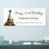 Custom turtle party banner (Beurs)