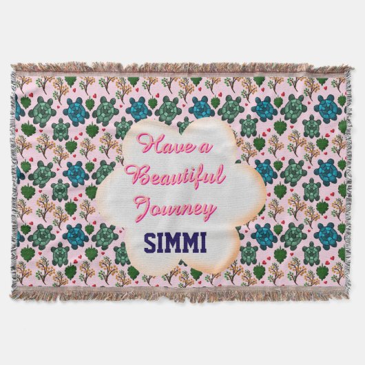 Custom turtle pattern  deken (Voorkant)