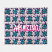 Custom turtle pattern  fleece deken (Voorkant (Horizontaal))