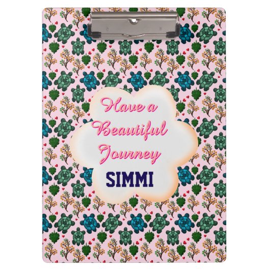 Custom turtle pattern  klembord (Voorkant)