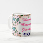 Custom turtle pattern  koffiemok (Voorkant links)