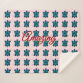 Custom turtle pattern Sherpa Blanket Deken (Voorkant (horizontaal))